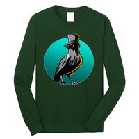 Dabber Raven Top Hat Long Sleeve Shirt