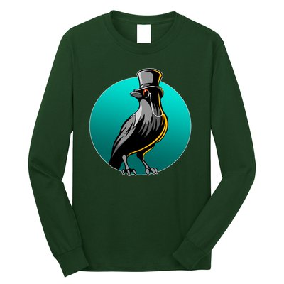 Dabber Raven Top Hat Long Sleeve Shirt