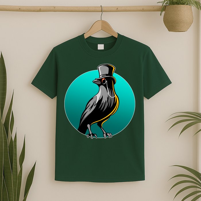 Dabber Raven Top Hat T-Shirt