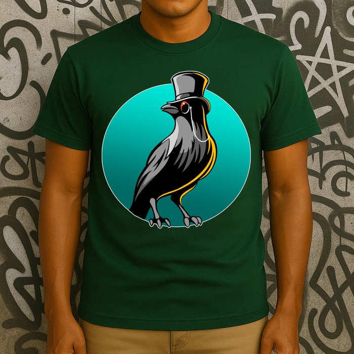 Dabber Raven Top Hat T-Shirt