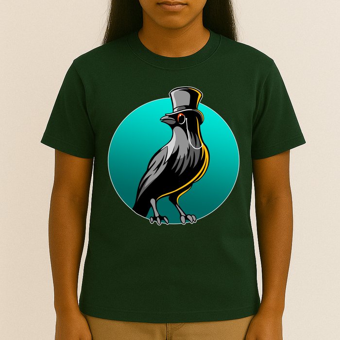 Dabber Raven Top Hat T-Shirt