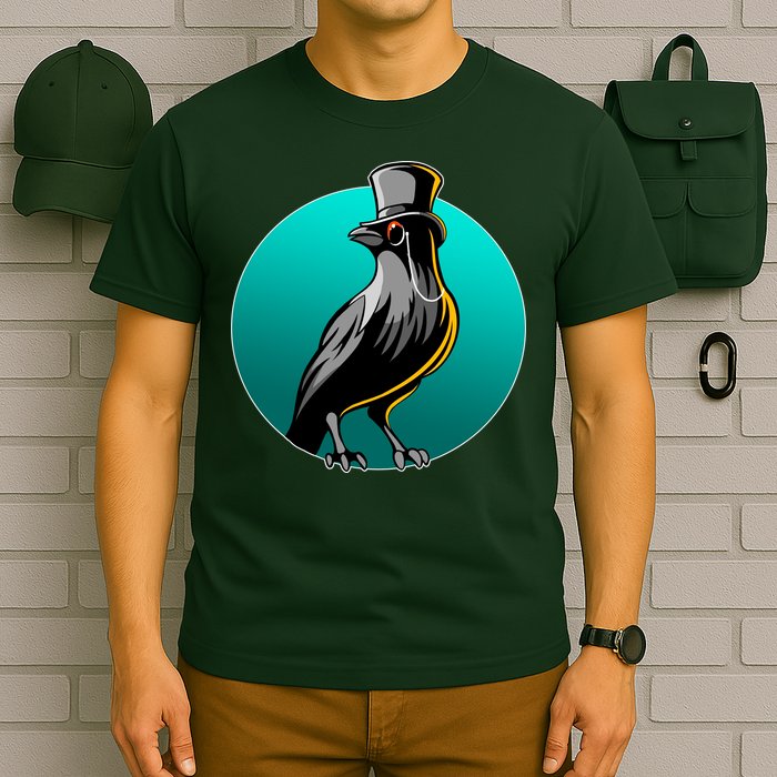 Dabber Raven Top Hat T-Shirt