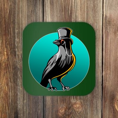 Dabber Raven Top Hat Coaster