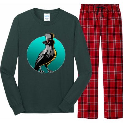 Dabber Raven Top Hat Long Sleeve Pajama Set