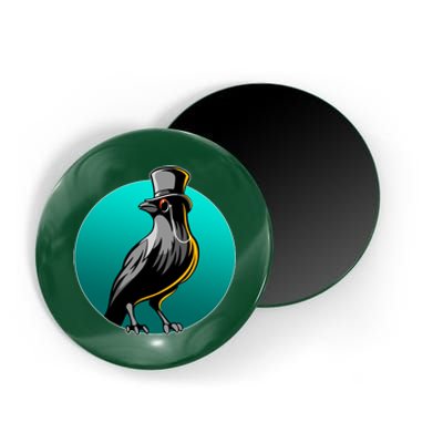 Dabber Raven Top Hat Magnet