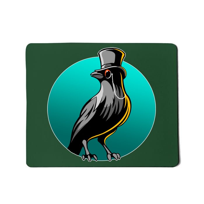 Dabber Raven Top Hat Mousepad