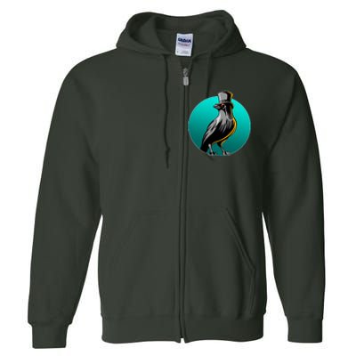 Dabber Raven Top Hat Full Zip Hoodie