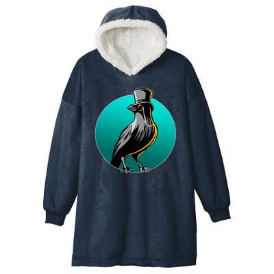 Dabber Raven Top Hat Hooded Wearable Blanket