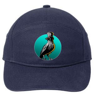 Dabber Raven Top Hat 7-Panel Snapback Hat