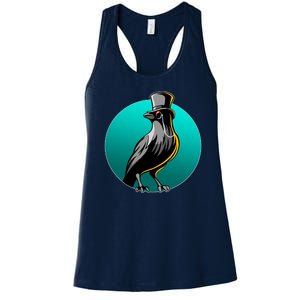 Dabber Raven Top Hat Women's Racerback Tank