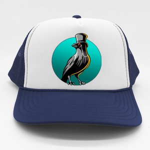 Dabber Raven Top Hat Trucker Hat