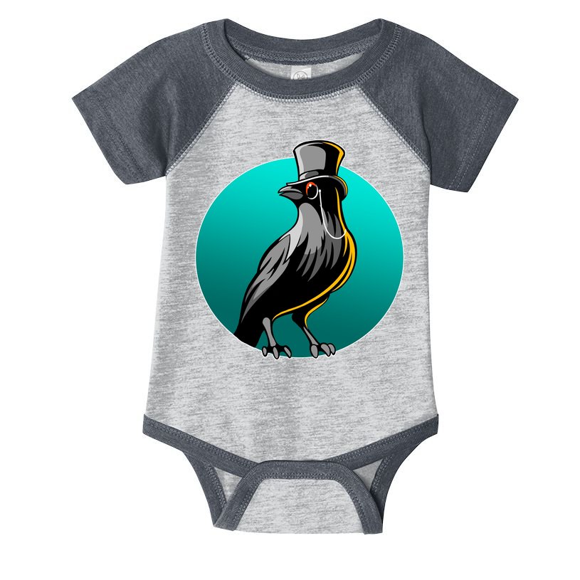 Dabber Raven Top Hat Infant Baby Jersey Bodysuit