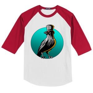 Dabber Raven Top Hat Kids Colorblock Raglan Jersey