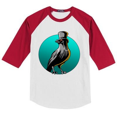 Dabber Raven Top Hat Kids Colorblock Raglan Jersey