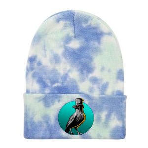 Dabber Raven Top Hat Tie Dye 12in Knit Beanie