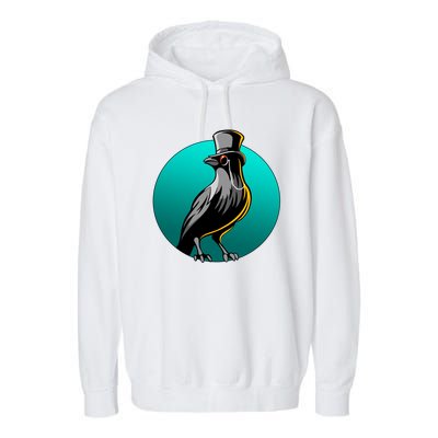 Dabber Raven Top Hat Garment-Dyed Fleece Hoodie