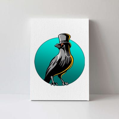 Dabber Raven Top Hat Canvas