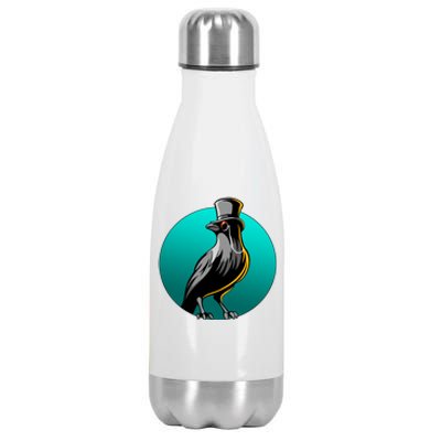 Dabber Raven Top Hat Stainless Steel Insulated Water Bottle