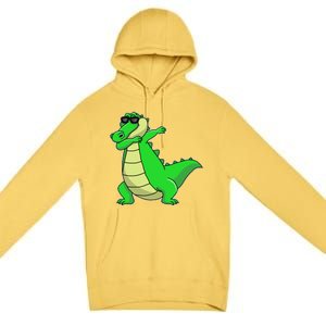 Dabbing Alligator Premium Pullover Hoodie