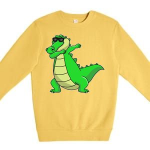 Dabbing Alligator Premium Crewneck Sweatshirt