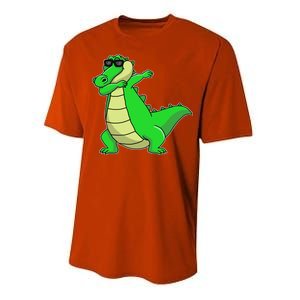 Dabbing Alligator Performance Sprint T-Shirt