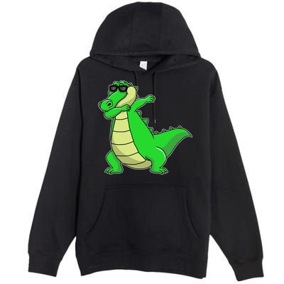 Dabbing Alligator Premium Pullover Hoodie