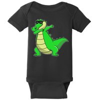 Dabbing Alligator Baby Bodysuit