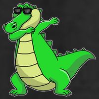 Dabbing Alligator Golf Towel