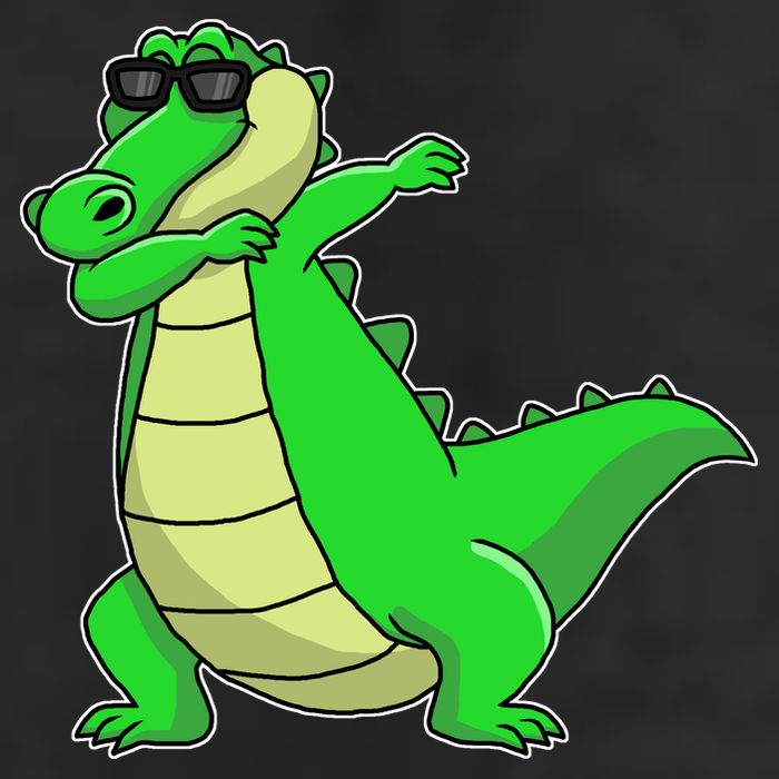 Dabbing Alligator Golf Towel
