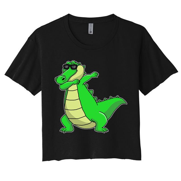 Dabbing Alligator Crop Top