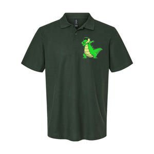 Dabbing Alligator Softstyle Adult Sport Polo