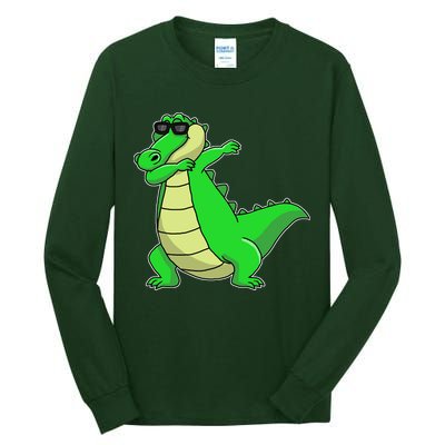 Dabbing Alligator Tall Long Sleeve T-Shirt