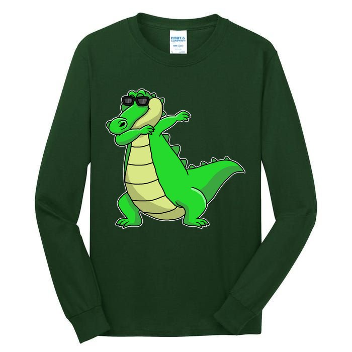 Dabbing Alligator Tall Long Sleeve T-Shirt