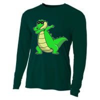 Dabbing Alligator Cooling Performance Long Sleeve Crew