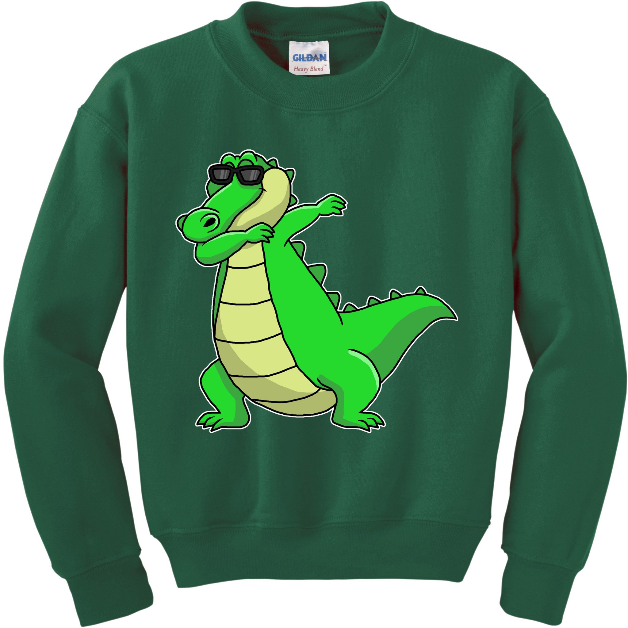 Dabbing Alligator Kids Sweatshirt
