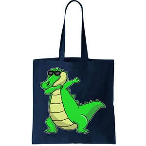 Dabbing Alligator Tote Bag