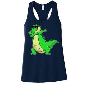 Dabbing Alligator Women's Racerback Tank