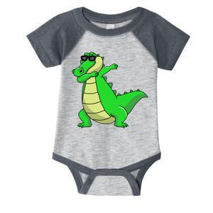 Dabbing Alligator Infant Baby Jersey Bodysuit