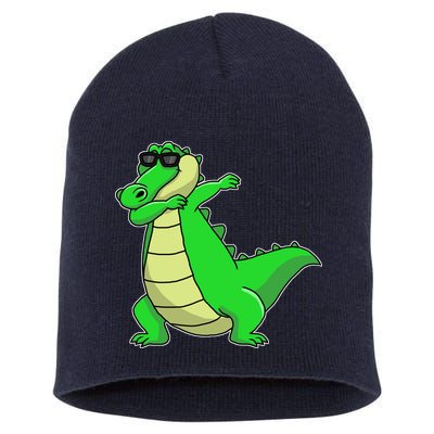 Dabbing Alligator Short Acrylic Beanie