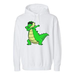 Dabbing Alligator Garment-Dyed Fleece Hoodie