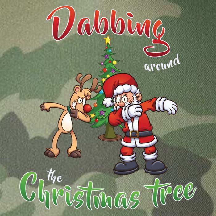 Dabbing Around The Christmas Tree Legacy Tie Dye Trucker Hat