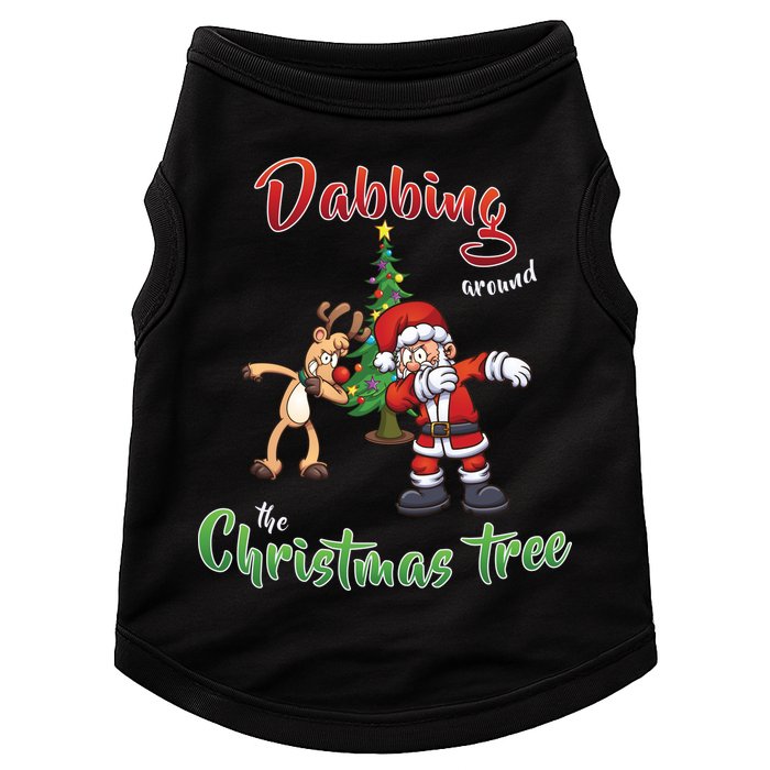 Dabbing Around The Christmas Tree Doggie Tank