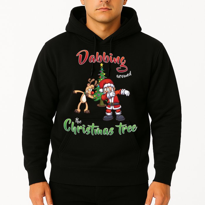 Dabbing Around The Christmas Tree Hoodie