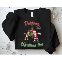 Dabbing Around The Christmas Tree Sweatshirt