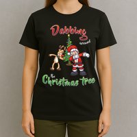 Dabbing Around The Christmas Tree T-Shirt