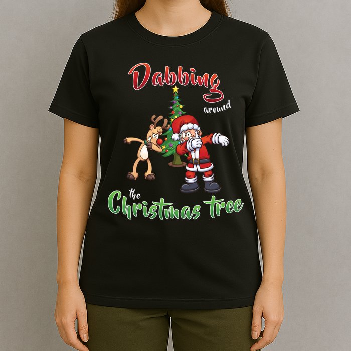 Dabbing Around The Christmas Tree T-Shirt
