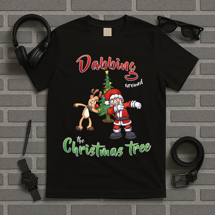 Dabbing Around The Christmas Tree T-Shirt