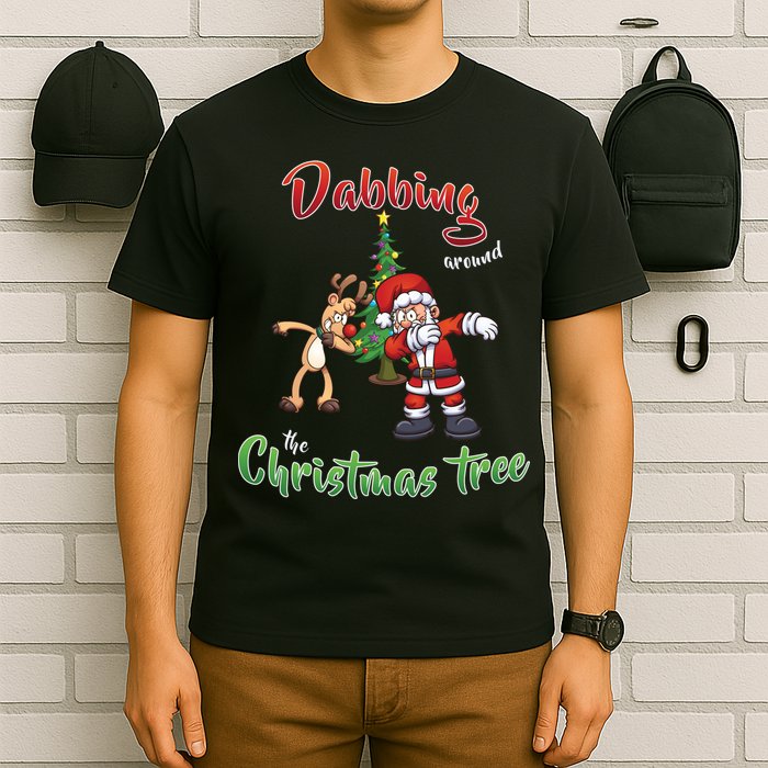 Dabbing Around The Christmas Tree T-Shirt