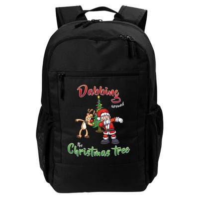 Dabbing Around The Christmas Tree Backpack