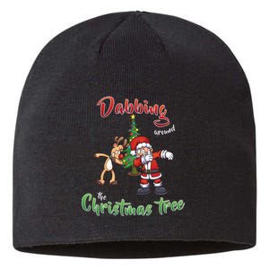 Dabbing Around The Christmas Tree Sustainable Beanie